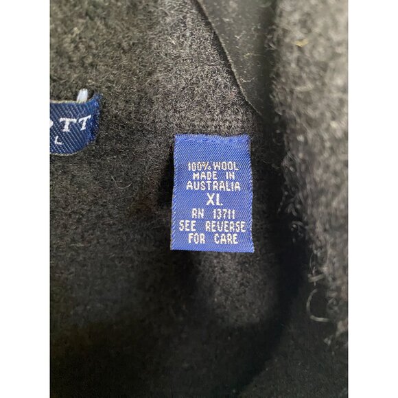 Karen Scott Womens Black 100% Wool Button-Up Long Sleeve Sweater XL Jacket - Picture 5 of 8